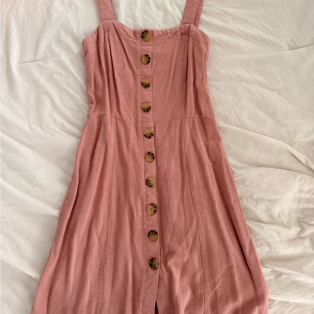 Aeropostale Pink Button-Down Dress